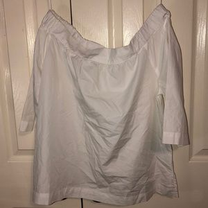 White off the shoulder top